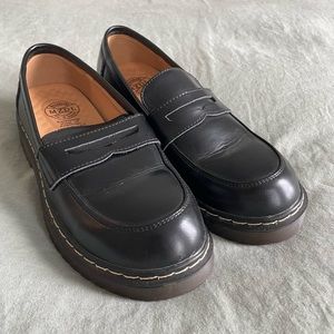 Chunky Black Handmade Loafers